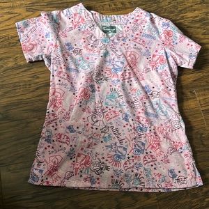 Purrmaid Cat/Unicorn Scrub Top